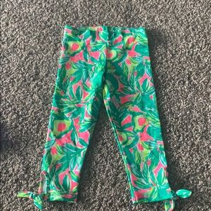 Girls Lilly Pulitzer cropped leggings M (6-7)